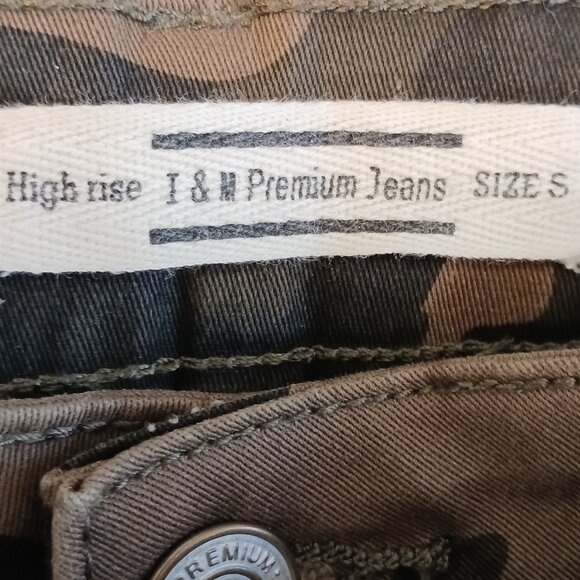 I & M Jeans, Camo Cargo Jogger Pants, Belted, Size Small, Tactical, Utility - Picture 2 of 14